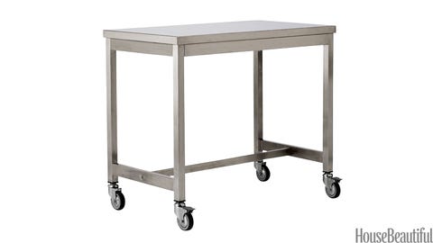 stainless steel kitchen island