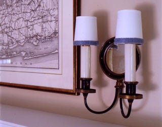 Wall sconces featured in June 2007 issue.