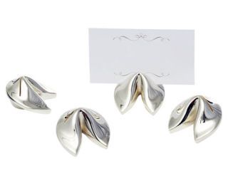 four fortune cookie place card holders