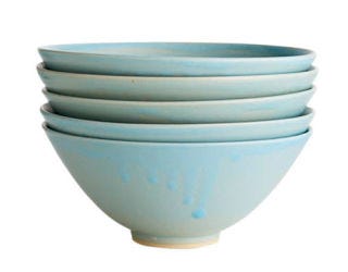 blue bowls