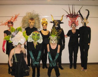 the house beautiful staffers in costume