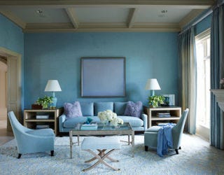 blue living room