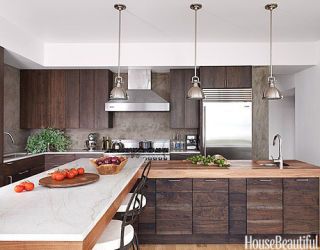 Modern Wood Kitchen Walnut Kitchen Cabinets