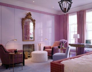 purple and pink bedroom