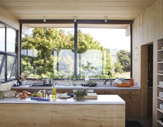 a modern light-filled kitchen