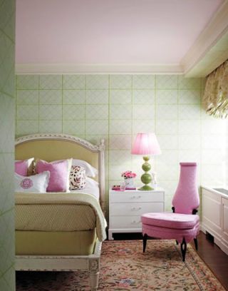 Shades Of Green Greens With Jamie Drake Manhattan Green And Pink Bedroom