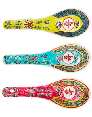colorful chinese spoons