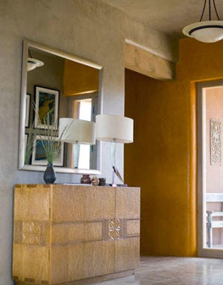 entryway with console