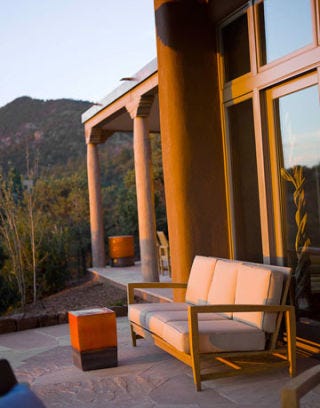 terrace with seating