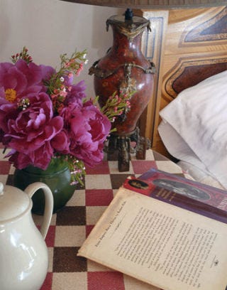 bedside table with effects