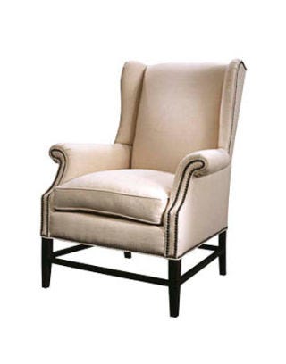 white wing chair