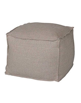 beige square beanbag chair