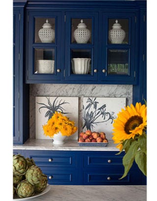 Kitchen Decor - Blue and White Kitchen