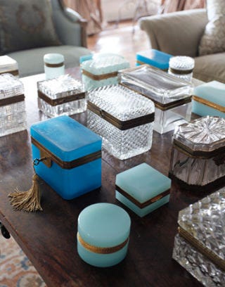 antiques on table