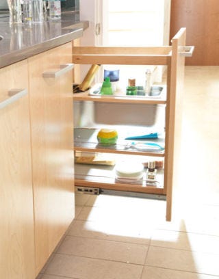 slim pull out sliding cabinets