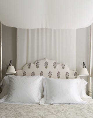 white master bed