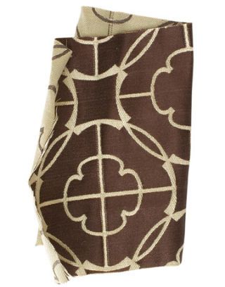brown and white print fabric