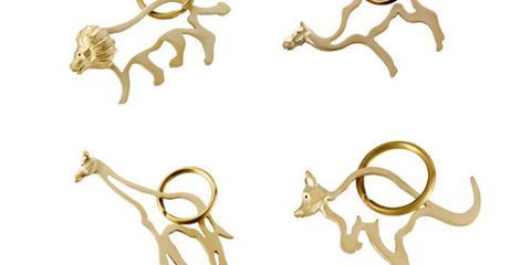 gold animal keyring