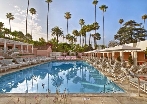 The Beverly Hills Hotel Pool Adam Tihany Design The Beverly Hills Hotel Pool Refresh By Designer Adam Tihany