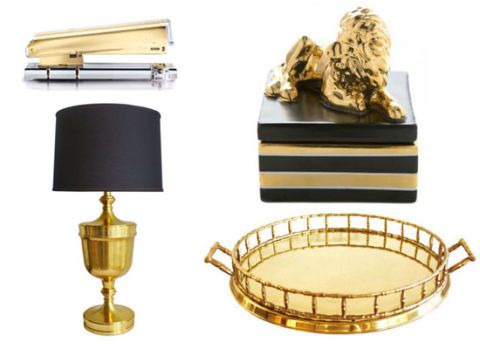 Black and Gold Home Decor - Design Blog Links March 29, 2013