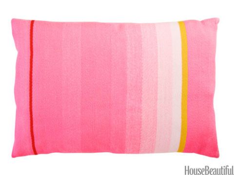hot pink pillow