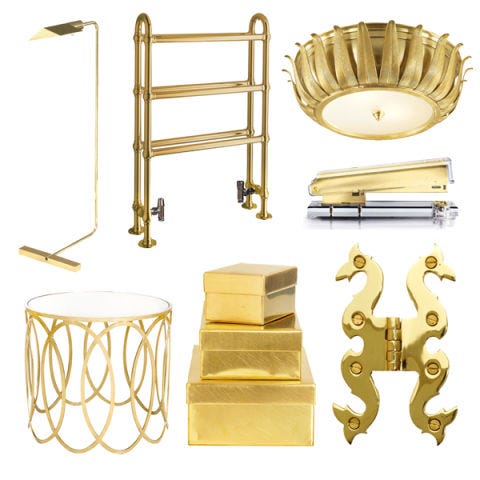 Gold Home Accessories - Gold Home Decor