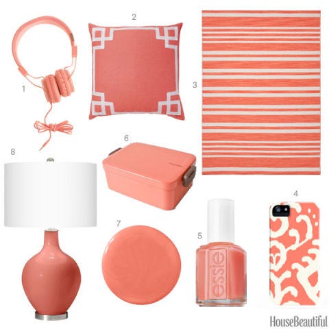 coral pink home accessories coral home decor