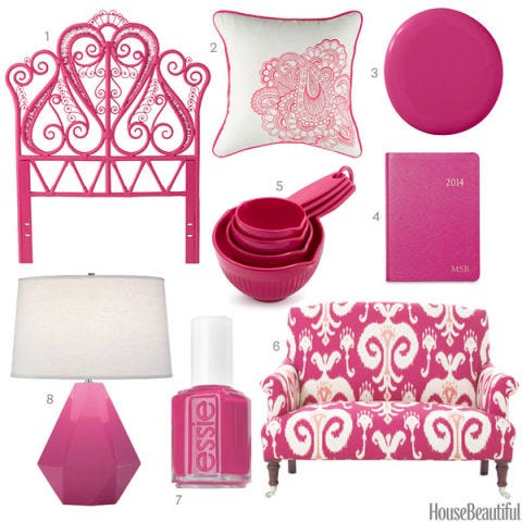 Bright Pink Accessories Home Decor Bright Pink Home Accessories