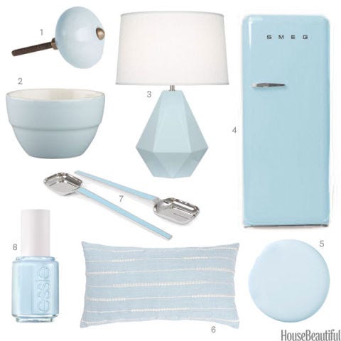 Pale Blue Home Accessories Light Decor Pale Blue Accessories