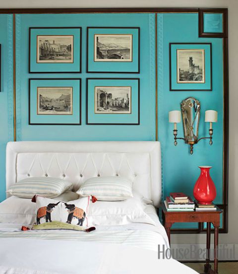 turquoise bedroom