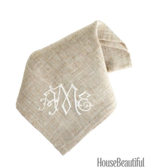 Linen Dinner Napkins – MonogramMary