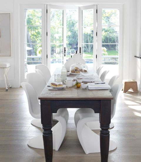 Wood, Room, Floor, Flooring, Interior design, Table, Furniture, White, Home, Hardwood, 