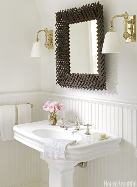 White Paint Bathroom Cabinets Image