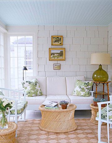 sunporch with white walls