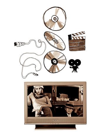 illustration of movie memorabilia