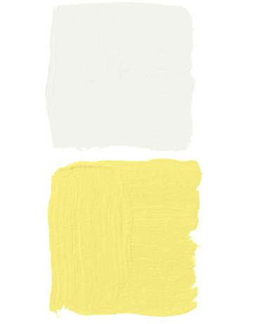 yellow paint swatches