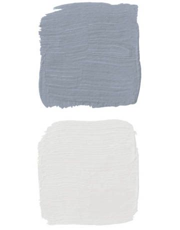 gray and blue paint swatches