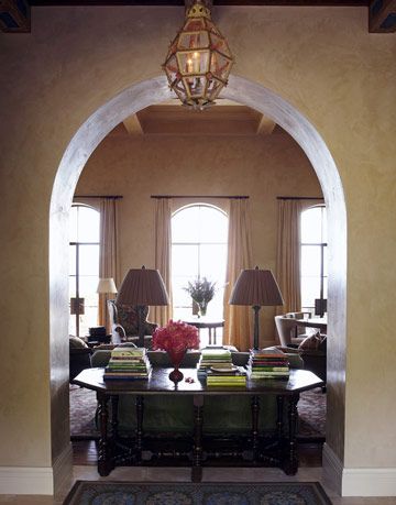 archway to living room