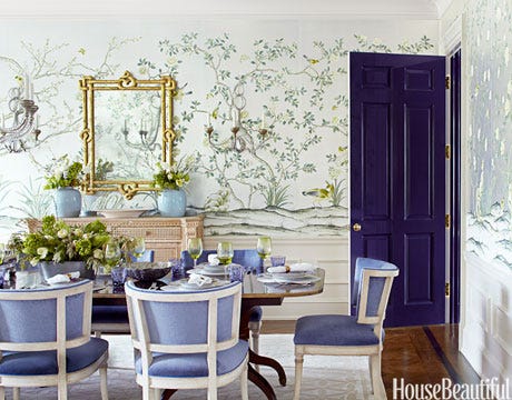 Creative Unique Decorating Ideas Interior Design Room With Purple Door