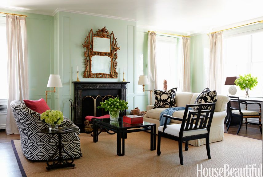 light green living room decor