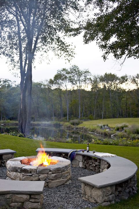 25 Outdoor Fireplace Ideas, Fire Pit Patio Stones Home Hardware