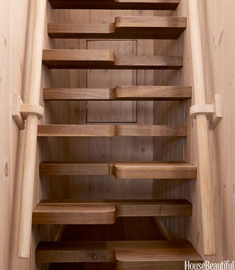 interlocking wood staircase