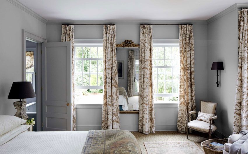 neutral bedroom curtains