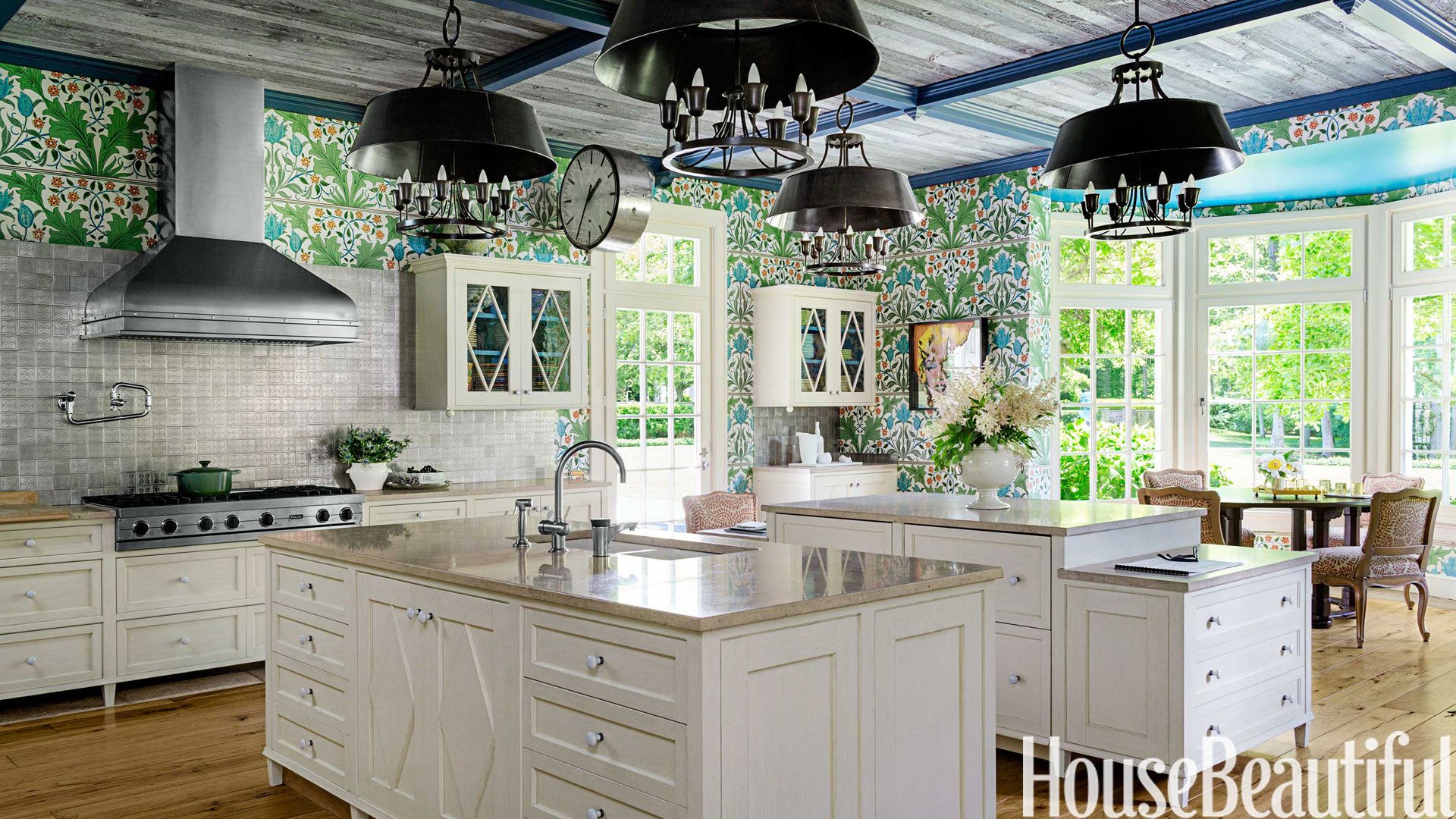 William Morris Wallpaper Kitchen Stephen Sills Kitchen Design