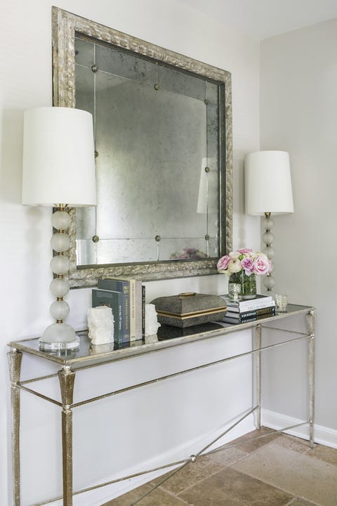 Room, Interior design, Wall, Grey, Interior design, Still life photography, Mirror, Rectangle, Lamp, Still life, 