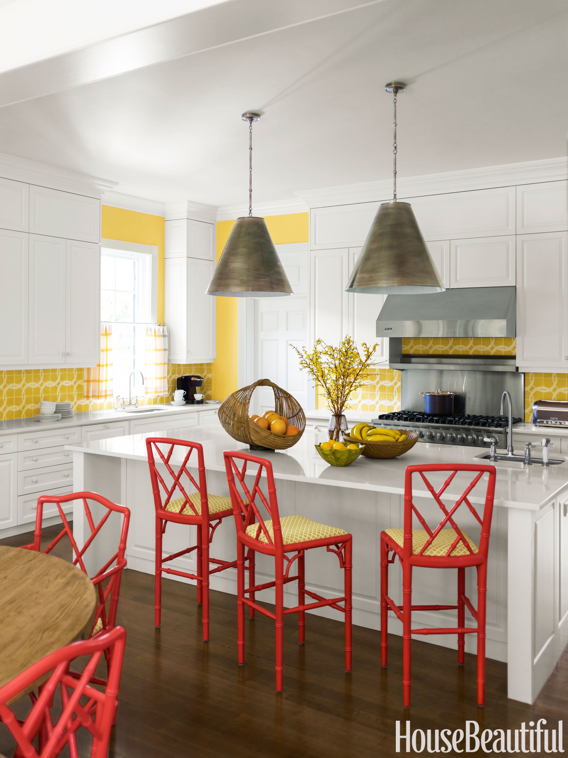 yellow kitchen pendant lights