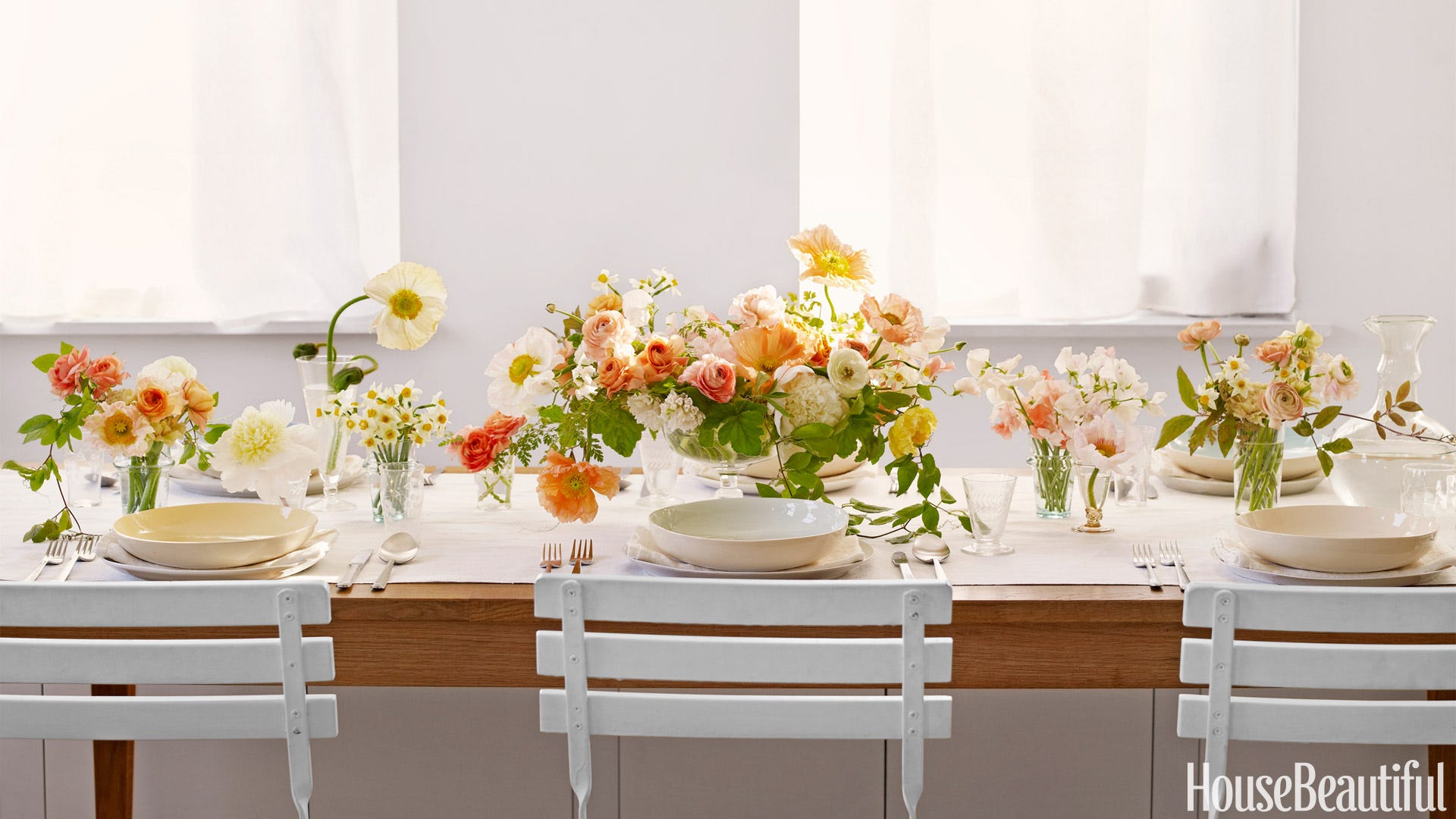 1 Piece 9 high Artificial Spring Floral Tabletop Potted Plant Flowers 
