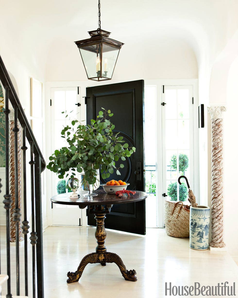 whitewashed entry floors