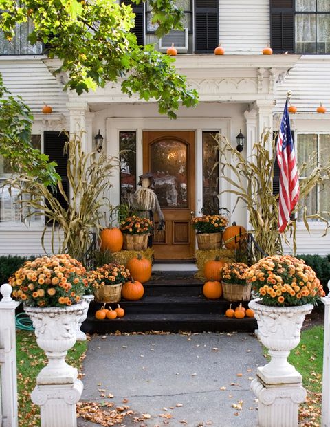 50 Fall Porch Decor Ideas - Best Autumn Front Porch Decorations