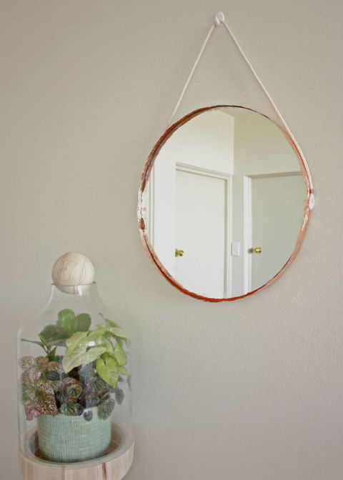 Flowerpot, Mirror, Fixture, Interior design, Houseplant, Vase, Household hardware, Oval, Handle, Artifact, 